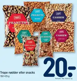 REMA 1000 Trope nødder eller snacks tilbud
