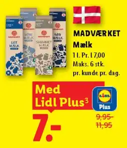 Lidl MADVÆRKET Mælk tilbud