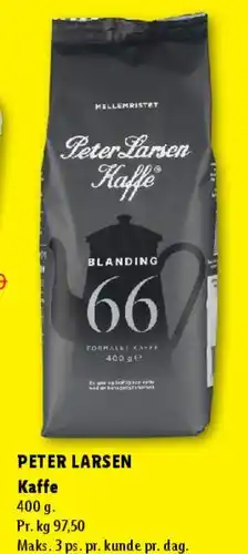 Lidl PETER LARSEN Kaffe tilbud