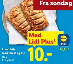 Lidl Lunchbite med tomat og ost tilbud