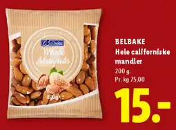 Lidl BELBAKE Hele californiske mandler tilbud