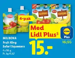 Lidl MILBONA Fruit King Safari Squeezers tilbud
