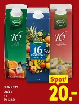Lidl RYNKEBY Juice tilbud