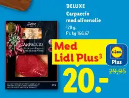 Lidl DELUXE Carpaccio med olivenolie tilbud