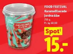 Lidl Karamelliserede jordnødder tilbud