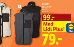 Lidl Fleecevest tilbud
