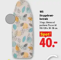 Lidl W5 Strygebræt-betræk tilbud