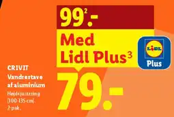 Lidl Vandrestave af aluminium tilbud