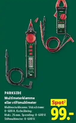 Lidl Multimeterklemme eller stiftmultimeter tilbud
