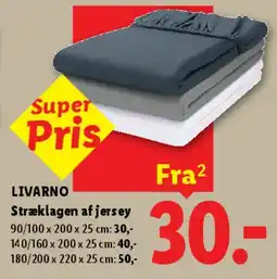 Lidl LIVARNO Stræklagen af jersey tilbud