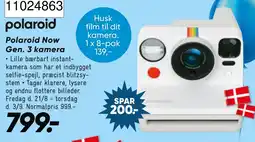 Wupti Polaroid Now Gen. 3 kamera tilbud