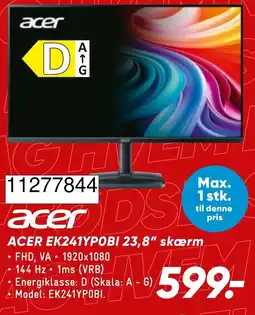 Wupti Acer EK241YPOBI 23,8" skærm tilbud