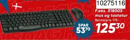 Wupti Logitech X1800S mus og tastatur tilbud