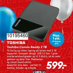 Wupti Toshiba Canvio Ready 2 TB tilbud