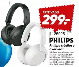 Wupti Philips trådløse over-ear tilbud