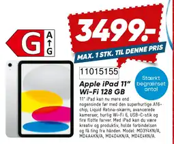 Wupti Apple iPad 11 Wi-Fi 128 GB tilbud