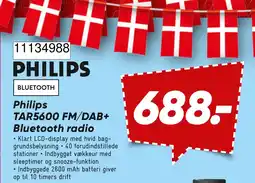 Wupti Philips Tar5600 Fm/Dab+ Bluetooth Radio tilbud