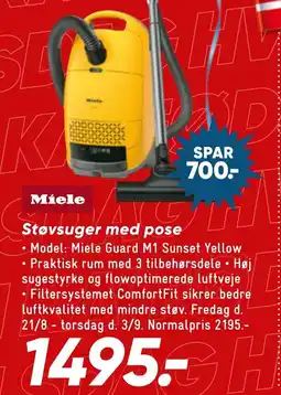 Wupti Miele støvsuger med pose tilbud