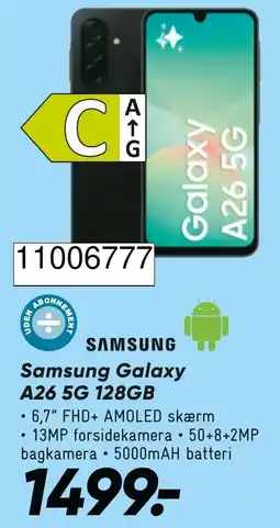 Wupti Samsung Samsung Galaxy A26 5G 128GB tilbud