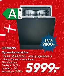 Wupti Siemens Opvaskemaskine tilbud
