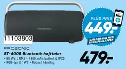 Wupti Prosonic BT-600B Bluetooth højttaler tilbud