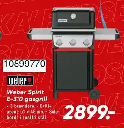 Wupti Weber Spirit E-310 gasgrill tilbud