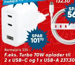 Wupti Turbo 70W oplader tilbud