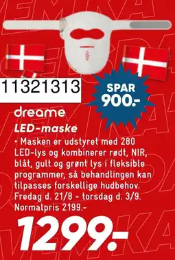 Wupti dreame LED-maske tilbud