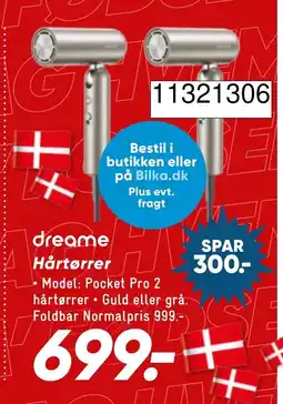 Wupti dreame hårtørrer tilbud
