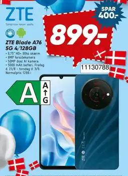 Wupti Zte blade a76 5g 4/128gb tilbud