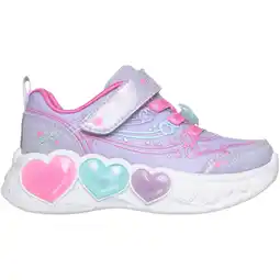 Sport 24 Skechers Enchanted Heart Lights I Velcro Sneakers M/Lys Børn tilbud