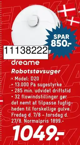 Wupti dreame Robotstøvsuger tilbud