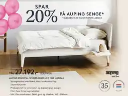 SENG Auping Essential sengeramme med One madras tilbud