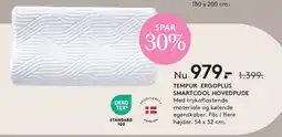 SENG TEMPUR ERGOPLUS SMARTCOOL HOVEDPUDDE tilbud