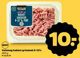 Netto Velsmag hakket grisekød 8-12% tilbud