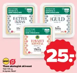 Netto Them økologisk skiveost tilbud