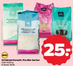 Netto Urtekram havsalt, frø eller kerner tilbud