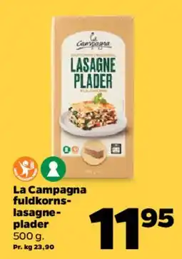 Netto La Campagna fuldkorns-lasagneplader tilbud