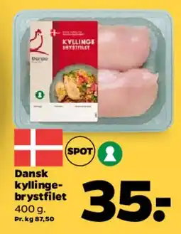 Netto Dansk kyllingebrystfilet tilbud