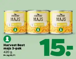 Netto Harvest Best majs 3-pak tilbud