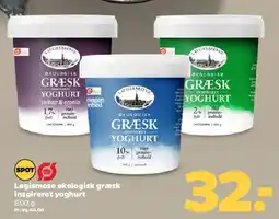 Netto Logismose økologisk græsk inspireret yoghurt tilbud