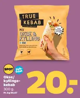 Netto True Kebab Mix Okse & Kylling tilbud