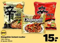 Netto Nongshim instant nudler tilbud