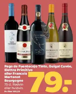 Netto Pago de Fuentecojo / Guigal Cuvée / Elettra Primitivo / Francois Martenot tilbud