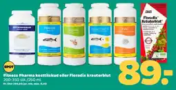Netto Fitness Pharma kosttilskud eller Floradix Kräuterblut tilbud