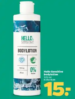 Netto Hello Sensitive bodylotion tilbud