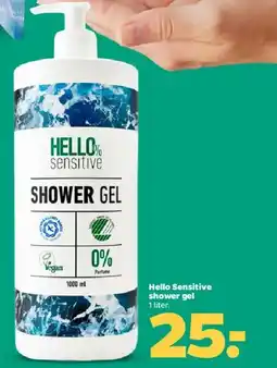 Netto Hello Sensitive shower gel tilbud