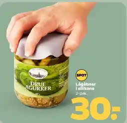 Netto Lågåbner i silikone, 2-pak tilbud