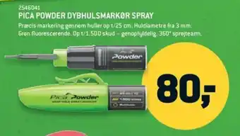 Pica Powder dybhulsmarkør spray