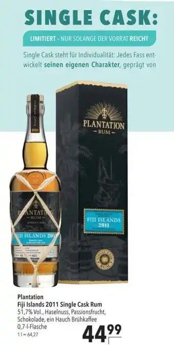 Plantation Fiji Islands 2011 Single Cask Rum